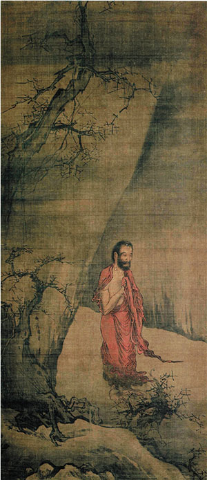 南宋 梁楷 出山釋迦圖 絹本設(shè)色 117.6×51.8cm 日本東京國立博物館藏